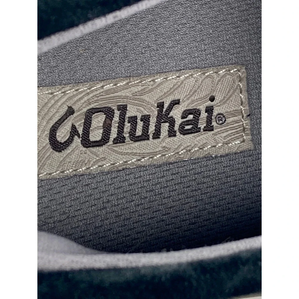 OluKai Pala Leather Chukka Boots Mens Sz 12 Green Moc Toe Gum Sole Rugged Shoes